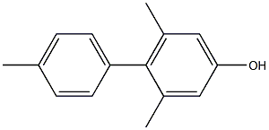 3,5-Dimethyl-4-(4-methylphenyl)phenol 结构式