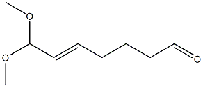 7,7-Dimethoxy-5-hepten-1-al 结构式
