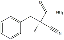 [R,(-)]-2-Cyano-2-methyl-3-phenylpropionamide 结构式