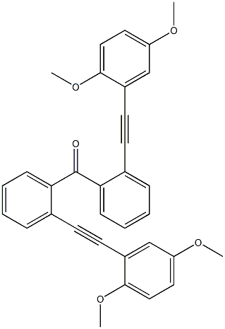 2,5-Dimethoxyphenylethynylphenyl ketone 结构式