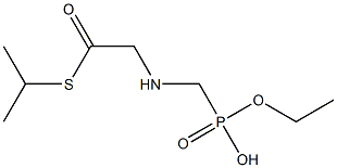 [(Ethylphosphonomethyl)amino]thioacetic acid S-isopropyl ester 结构式