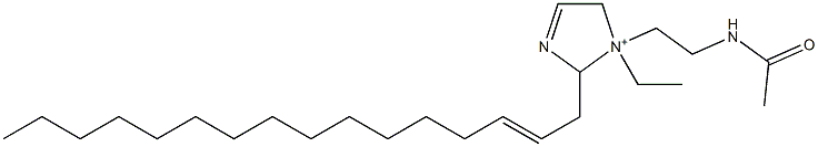 1-[2-(Acetylamino)ethyl]-1-ethyl-2-(2-hexadecenyl)-3-imidazoline-1-ium 结构式
