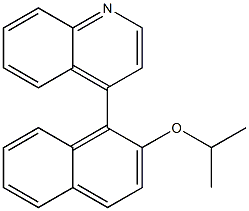 4-[2-(Isopropyloxy)-1-naphtyl]quinoline 结构式
