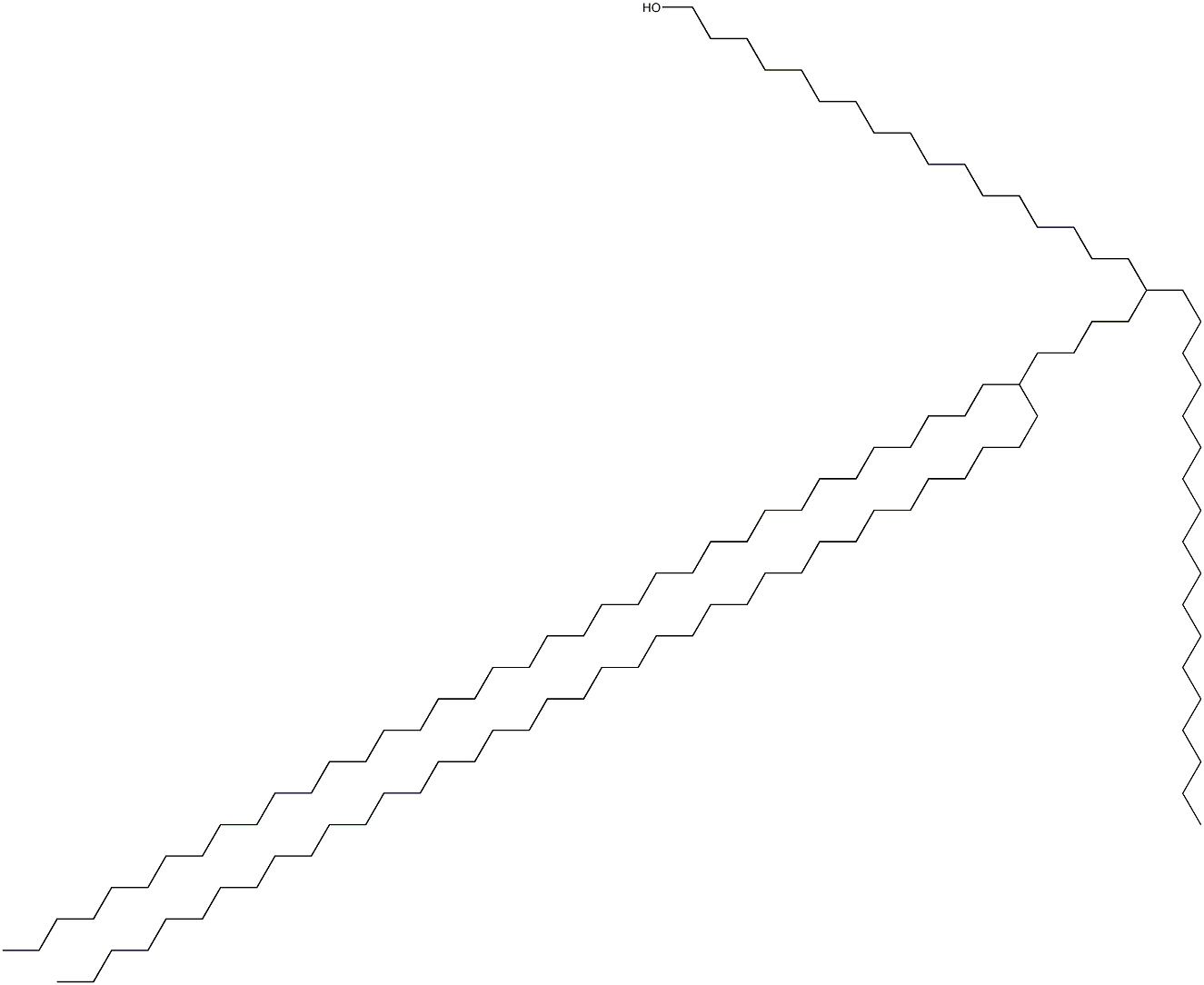 23-Heptatriacontyl-18-octadecylhexacontan-1-ol 结构式