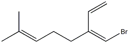 3-[(Z)-Bromomethylene]-7-methyl-1,6-octadiene 结构式