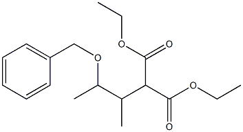 4-Benzyloxy-2-ethoxycarbonyl-3-methylpentanoic acid ethyl ester 结构式