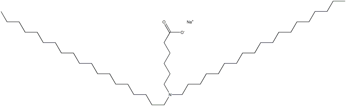 6-(Dinonadecylamino)hexanoic acid sodium salt 结构式