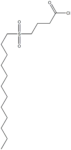 4-[(Dodecyl)sulfonyl]butanoic acid chloride 结构式