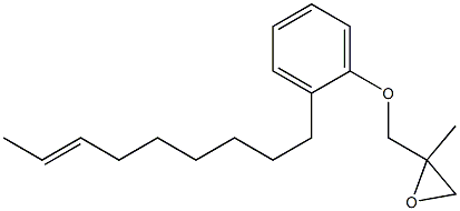 2-(7-Nonenyl)phenyl 2-methylglycidyl ether 结构式