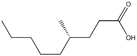 [S,(+)]-4-Methylnonanoic acid 结构式