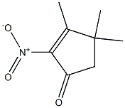 2-Nitro-3-methyl-4,4-dimethyl-2-cyclopenten-1-one 结构式