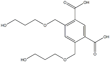 4,6-Bis(5-hydroxy-2-oxapentan-1-yl)isophthalic acid 结构式