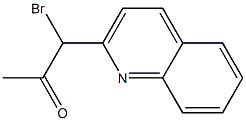3-(Quinolin-2-yl)-3-bromo-2-propanone 结构式