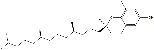 (2R)-2-[(4R,8S)-4,8,12-Trimethyltridecyl]-2,8-dimethyl-3,4-dihydro-2H-1-benzopyran-6-ol 结构式