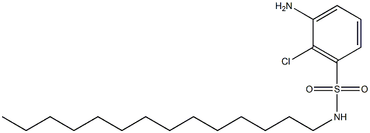 2-Chloro-3-(N-tetradecylsulfamoyl)aniline 结构式