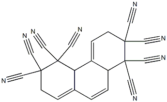 2,3,4,4a,6,7,8,8a-Octahydrophenanthrene-3,3,4,4,7,7,8,8-octacarbonitrile 结构式