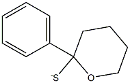 (2-Phenyltetrahydro-2H-pyran)-2-thiolate 结构式