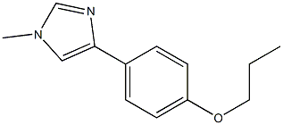 1-Methyl-4-(4-propoxyphenyl)-1H-imidazole 结构式