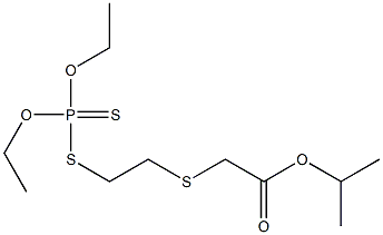 [2-[(Diethoxyphosphinothioyl)thio]ethylthio]acetic acid isopropyl ester 结构式