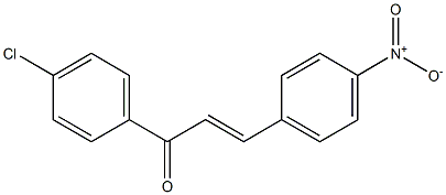 (E)-4'-Chloro-4-nitrochalcone 结构式