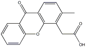 3-Methyl-9-oxo-9H-xanthene-4-acetic acid 结构式