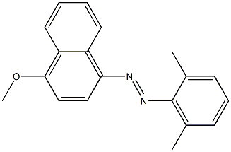 1-[(2,6-Dimethylphenyl)azo]-4-methoxynaphthalene 结构式