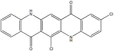 2,6-Dichloro-5,12-dihydroquino[2,3-b]acridine-7,14-dione 结构式