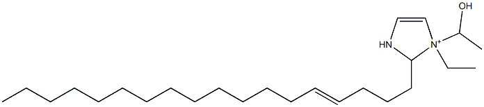 1-Ethyl-1-(1-hydroxyethyl)-2-(4-octadecenyl)-4-imidazoline-1-ium 结构式