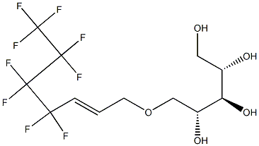 5-O-(4,4,5,5,6,6,7,7,7-Nonafluoro-2-heptenyl)xylitol 结构式