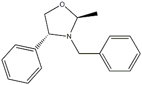 (2S,4R)-2-Methyl-3-benzyl-4-phenyloxazolidine 结构式