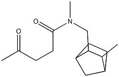 N-Methyl-N-[(3-methyl-2-norbornyl)methyl]-4-oxovaleramide 结构式