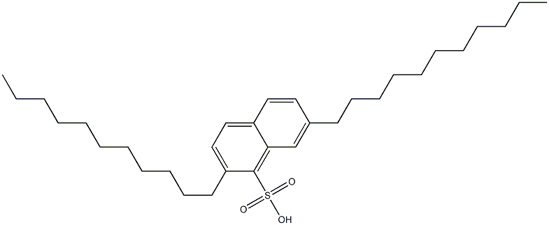 2,7-Diundecyl-1-naphthalenesulfonic acid 结构式