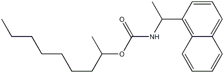 N-[1-(1-Naphtyl)ethyl]carbamic acid (1-methyloctyl) ester 结构式