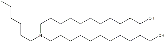11,11'-(Hexylimino)bis(1-undecanol) 结构式