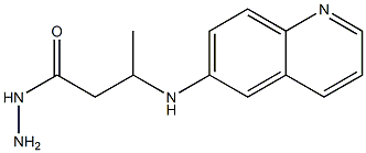 3-(6-Quinolinylamino)butyric acid hydrazide 结构式