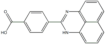 4-(1H-Perimidin-2-yl)benzoic acid 结构式
