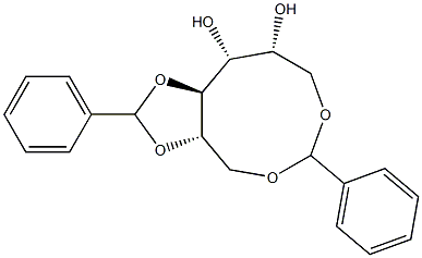 1-O,6-O:2-O,3-O-Dibenzylidene-D-glucitol 结构式