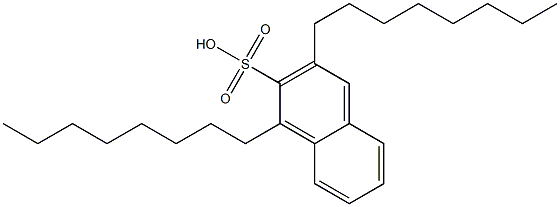 1,3-Dioctyl-2-naphthalenesulfonic acid 结构式