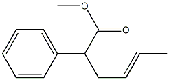 2-Phenyl-4-hexenoic acid methyl ester 结构式