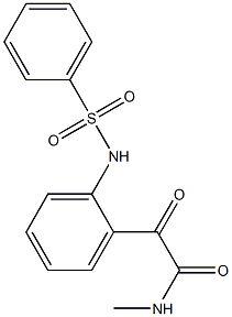 N-[2-[[(Methylamino)carbonyl]carbonyl]phenyl]benzenesulfonamide 结构式