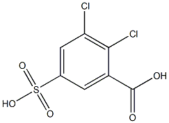 2,3-Dichloro-5-sulfobenzoic acid 结构式