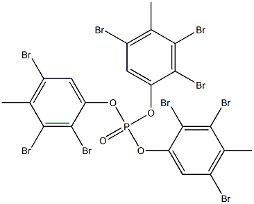 Phosphoric acid tris(2,3,5-tribromo-4-methylphenyl) ester 结构式