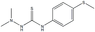 1,1-Dimethyl-4-[4-(methylthio)phenyl]thiosemicarbazide 结构式