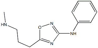 3-(Phenylamino)-5-[3-(methylamino)propyl]-1,2,4-oxadiazole 结构式