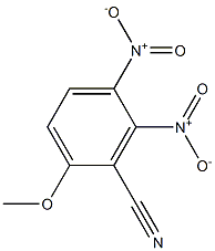 2-Methoxy-5,6-dinitrobenzonitrile 结构式