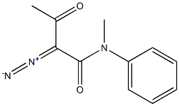 N-Methyl-N-(phenyl)-3-oxo-2-diazobutyramide 结构式