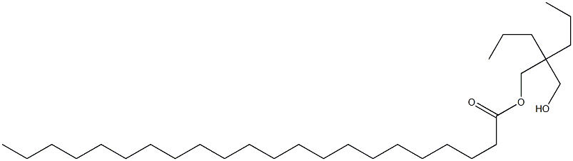 Docosanoic acid 2-(hydroxymethyl)-2-propylpentyl ester 结构式