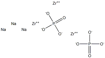 Phosphoric acid sodiumzirconium(II) salt 结构式