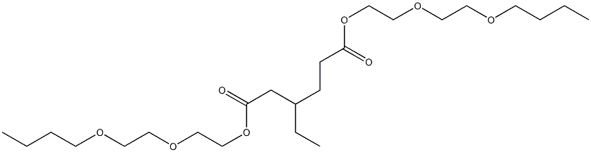 3-Ethyladipic acid bis[2-(2-butoxyethoxy)ethyl] ester 结构式