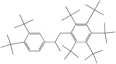 1-(Penta-tert-butylphenyl)-2-(3,4-di-tert-butylphenyl)propane 结构式
